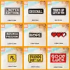 Adesivos de Bordado Autoadesivos Divertidos com Tema de Jogo. Adesivos DIY para Diários, Computadores, Celulares e Decoração de Roupas. Atacado Transfronteiriço