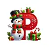 Novo Carro Pendurado Árvore de Natal Plana Transfronteiriça Feriado Carta de Natal 26 Pingente Decorativo Decoração de Boneco de Neve Acrílico