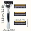 Rasuradora Desechable Hoja de Tres Capas Rasuradora de Barba Rasuradora de Barba Rasuradora de Afeitar Rasuradora Manual para Hombres