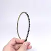 Tiara de Corrente de Cristal Coreana, Faixa de Cabelo Feminina Simples e Elegante, Acessório de Cabelo para Domar Fios Soltos, Acessório de Cabelo Versátil, Design Popular de Corrente