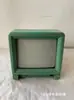 Item Antigo Retrô Concha Colorida Mini Pequeno Preto e Branco Televisor Antigo Decoração de Loja Ornamento Adereço de Exibição
