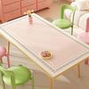 Jogo Americano Minimalista para Mesa de Jantar, À Prova d'Água e de Óleo, Toalha de Mesa Sem Lavagem, Capa para Mesa de Centro Estilo Ins, Protetor de Mesa