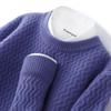 100% puro suéter de lã homens suéter de pescoço redondo pesado jacquard suéter de cashmere espessado malha de fundo camisa de negócios casual