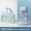 Bolsa de aseo con separación húmeda y seca para hombres en viajes de negocios, Bolsa de almacenamiento portátil impermeable para baño, fitness y natación, Bolsa de cosméticos para mujeres