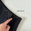 Falda ultraversátil de patchwork de encaje de lana Tencel con pantalones cortos incorporados, falda negra de lana Tencel, otras fábricas de origen