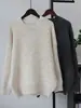 Nueva colección Otoño/Invierno 2026: Suéter de punto liso, cuello redondo, estilo coreano, corte holgado, ajuste relajado, suave y cómodo, estilo jersey, top de mujer de moda