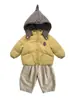 Chaqueta Ligera de Plumas para Niños en Invierno Niño Pequeño Dibujos Animados con Capucha 90% Plumón Ropa Exterior Cálida para Niños Pequeños para Uso al Aire Libre