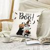 Fábrica direta de fronhas novas de Halloween transfronteiriças, decoração de quarto e sofá, fronha de linho com tema de fantasma e osso