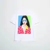 Exportação Transfronteiriça Camiseta Feminina Y2K Gola Redonda Harajuku Design Artístico Feminino Estampa Personalizada Atacado