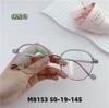 Armazón de anteojos dorado armazón de titanio de goma moda armazón redondo universal para hombres y mujeres con cara pequeña ultraligero caqui se puede equipar con miopía M8153
