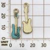 Mezcla 40 Dibujos Animados Europeos y Americanos de Goteo de Aceite Instrumentos Musicales Guitarra Piano Tono Aleación Colgante Pulsera DIY Accesorios de Joyería