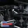 Portavasos Multifuncional para Coche de Nuevo Modelo Transfronterizo, Portavasos Giratorio Universal Retráctil de Patrón Fibra de Carbono de Venta Caliente