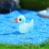 Cor Criativa Pato DIY Acessórios de Joias de Resina Micro Paisagem Pequenos Ornamentos Micro Pequeno Animal Paisagem de Musgo