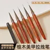 Caneta de unha com haste de sândalo japonês transfronteiriça conjunto especial de canetas para unhas 12 canetas de fototerapia caneta halo caneta de renda caneta esculpida