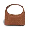 Bolso Nuevo Tejido a Mano de Otoño e Invierno, Compacto y Versátil, Bolso de Mano Vintage de Alta Gama para Mujer, Bolso de Mimbre Vintage para Mujer