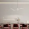 Linha Geométrica Lustre Simples de Alta Qualidade Luxo Criativo Senso de Design Atmosférico Nórdico Barra Longa Mesa de Jantar Bar Lustre