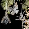 Colgantes de Navidad Personalizados por el Fabricante Decoración Navideña Copos de Nieve Navideños Polvo Pegajoso Colgantes Acrílicos Decoración de Árbol de Navidad