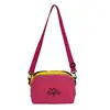 Bolsa Transversal de Ombro Único Color Block Estilo Coreano, Bolsa Color Block Macaron Colorida Vibrante da Moda para Mulheres, Bolsa Estilosa para Viagem e Dia a Dia