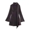 Atacado 2025 Outono Novo Vestido Cachecol Feminino Moda Simples Textura de Cetim de Seda Kk5-12097