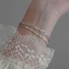 Pulsera Galaxia de Doble Capa Estrellas Brillantes 2021 para Mujer Diseño de Nicho ins Estilo Coreano Joyería Simple para Estudiantes