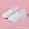 Zapatos de Enfermera para Mujer, Zapatos Transpirables de Suela Suave, Zapatos que Aumentan la Altura, Zapatos Blancos de Trabajo, Zapatos de Suela Gruesa para Personal Médico, Zapatos de Trabajo Cómodos que No Cansan los Pies, Adecuados para Uso Hospitalario