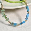 Primavera nuevo sentido del diseño cuentas de mijo piedra semipreciosa viento de playa ágata collar de cuentas mujeres gargantilla joyería