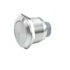 Botón Metálico de Cabeza Plana 25mm Autoretención/Restablecimiento Interruptor Eléctrico de 3 Pines Restablecimiento/Autoretención