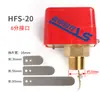 Interruptor de flujo de agua HFS-25 monitorizar flujo agua debe interruptor flujo interruptor de protección de flujo tipo objetivo interruptor de flujo