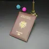 Porta Libreta de Pasaporte Francés Material PU Abierto Plegable Doble Portatarjetas de Identificación Portatarjetas de Pasaporte Múltiples Colores