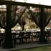 Arco de Boda Estilo Francés, Cortinas de Boda, Gasa de Malla, Decoración de Lugar de Fiesta de Boda al Aire Libre, Gasa Decorativa