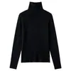 Otoño/Invierno Tejido de Punto de Seda y Lana para Mujer 2026 Nuevo Cuello Alto de Lana Tejido Capa Base Color Sólido Adelgazante Capa Interior Suéter de Lana
