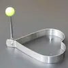 Frigideira de aço inoxidável espessada para fritar ovos, molde de fritura de ovos antiaderente de grau alimentício, anel de fritura de bolo e ovo, molde modelador de bolo