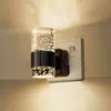 Luz de noche de cabecera GY211 acrílico burbuja cilíndrica banda negra DBK2 sensor de ambiente modelo enchufable