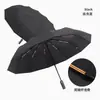 Guarda-chuva Totalmente Automático Super Resistente ao Vento à Prova d'Água Cor Gel Proteção Solar Proteção UV Guarda-chuva para Dias de Sol e Chuva Guarda-chuva Dobrável para Sol Personalização
