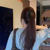Pinza Banana Plegada de Lunares Etiqueta Dorada Estilo Coreano para Mujer, Realza el Volumen del Cabello, Pinza para Cola de Caballo Vertical, Accesorio para el Cabello Versátil y de Moda