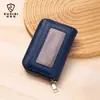 Cartera Portafolletos con Cremallera Multicolor de Alta Calidad con 12 Ranuras para Tarjetas, Antirrobo RFID, Tarjetero Unisex, Billetera para Monedas, Portátil