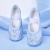 Zapatos de Baile para Niños Frescos con Lazo Grande Zapatos de Baile con Suela Suave Lindos Zapatos de Ballet para Niñas Gato Garra 8065