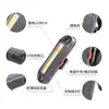 Luz trasera de carga USB para bicicleta de venta caliente transfronteriza luz de advertencia COB de ráfaga de luz variable roja y azul luz trasera de freno de liberación rápida