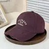 Gorra de Béisbol Dura con Bordado de Letras Inglesas Estilo Dulce Fresco Desgastada para Hombres y Mujeres, Algodón Puro Ajustable de Copa Profunda para Circunferencia de Cabeza Grande
