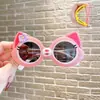 Gafas de Sol Infantiles Lindas de Dibujos Animados con Formas Elegantes para Fotografía Callejera, Protección Solar, Divertido Diseño de Gato, Gafas de Sol Infantiles Unisex al por Mayor