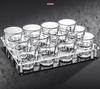 Juego de portavasos de acrílico, portavasos de cerveza engrosado, juego de portavasos de acero para vino, botellero para bar KTV, botellero para copas de vino