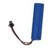 Bateria de lítio 18650 3,7V 2000mAh plugue SM-2p bateria para luminária de rua solar lanterna