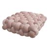 Cojín nórdico simple de color sólido de licra, cuadrado, trenzado, para silla, respaldo de sofá, almohada de felpa, cojín decorativo para ventana salediza