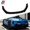 Adecuado para Hyundai Kia KIA K4 kit de carrocería pequeño de modificación de labio frontal de tres secciones, kit de modificación de alerón delantero