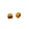 Exquisitos pendientes de cristal con incrustaciones huecas tridimensionales de aguja de plata 925 de Corea del Sur, pendientes de moda con personalidad y diseño femenino