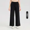 Pantalones Casuales de Nuevo Estilo, Pantalones Largos Adelgazantes de Pierna Recta y Pierna Ancha, Pantalones Largos Holgados para Fitness, Deportes, Uso Diario, Pantalones de Yoga para Mujer