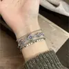 Pulsera Azul Multicapa Estilo Étnico Exoque Personalizada Nueva Pulsera China Lujo Ligero Bohemio Retro Pulsera Miao Jiang