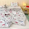 Colcha de Verão Infantil Cartoon Classe A 50% Lyocell Tencel, Lavável à Máquina, Fibra de Soja, Colcha Fina de Resfriamento para o Verão com Sensação de Frescor