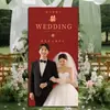 Placa de Boas-Vindas para Casamento, Noivado, Homecoming, Placa Guia, Decoração de Layout de Cena em KT Board Personalizada, Adereços para Fotos, Simples e Conveniente