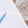 1 Novo modelo de pintura auxiliar Mandala modelo oco para pintura de parede de pedra conjunto de moldes ocos para graffiti DIY